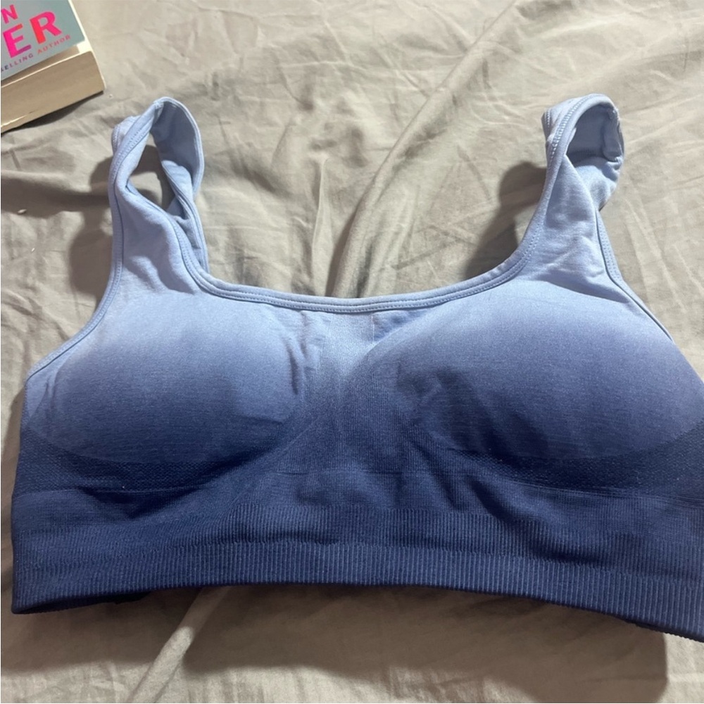 Women's Blue Ombre Sports Bra